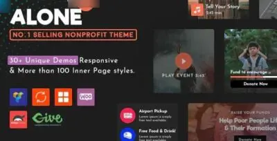 Alone – Charity Multipurpose Non-profit WordPress Theme